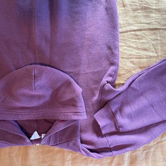 American Apparel F497 Plum/Maroon Hoodie Men’s M - Picture 3 of 7